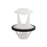 20mmx16mm White Nylon Molding Clip with Sealer Rocker, 32mm Head