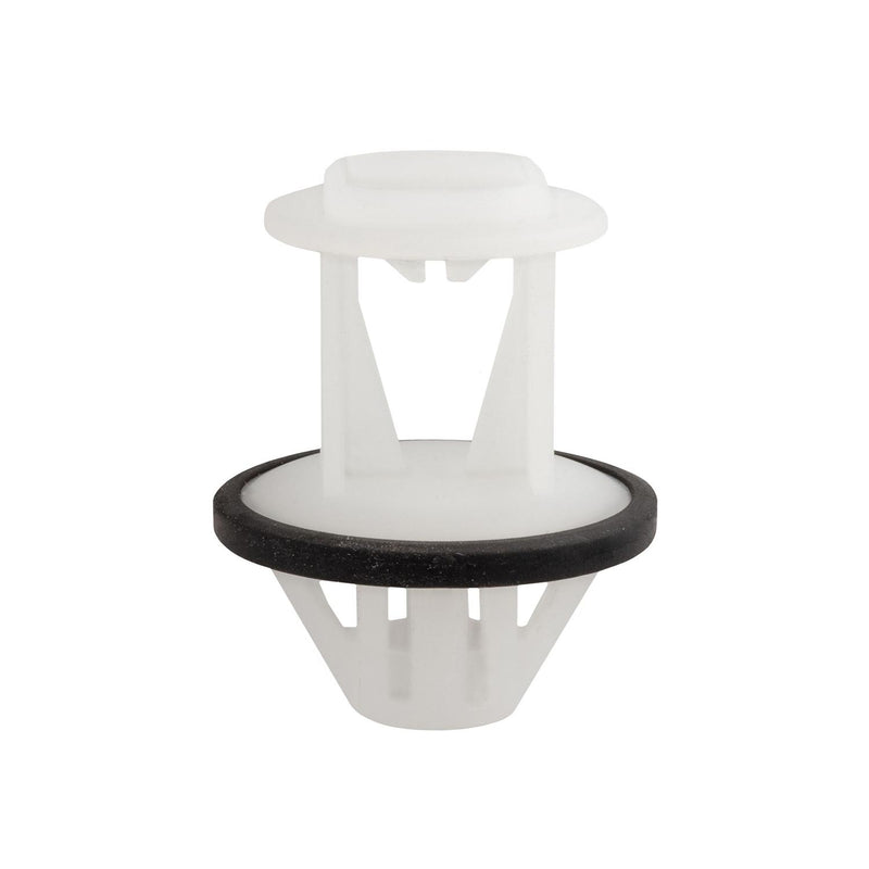 20mmx16mm White Nylon Molding Clip with Sealer Rocker, 32mm Head