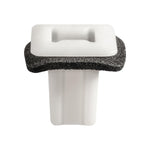 8mmx8mmx13mm White Nylon Cowl & Wheelhouse Screw Grommet with Sealer, 13mmx13mm Head