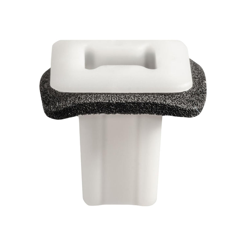8mmx8mmx13mm White Nylon Cowl & Wheelhouse Screw Grommet with Sealer, 13mmx13mm Head
