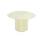 M5 White Nylon Front & Rear Door Panel Screw Grommet, 9.4mm Square Hole, 22mm Head
