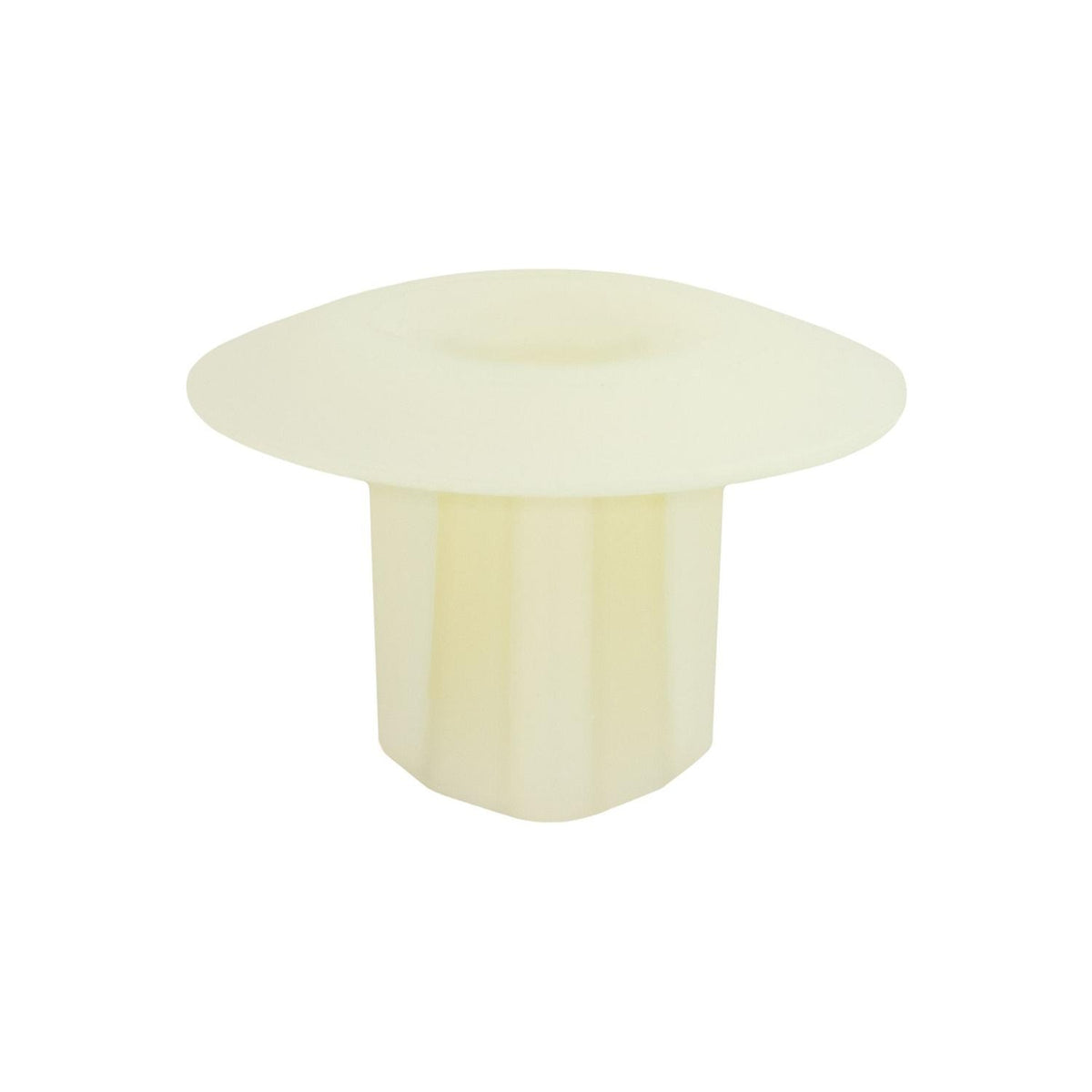 M5 White Nylon Front & Rear Door Panel Screw Grommet, 9.4mm Square Hole, 22mm Head