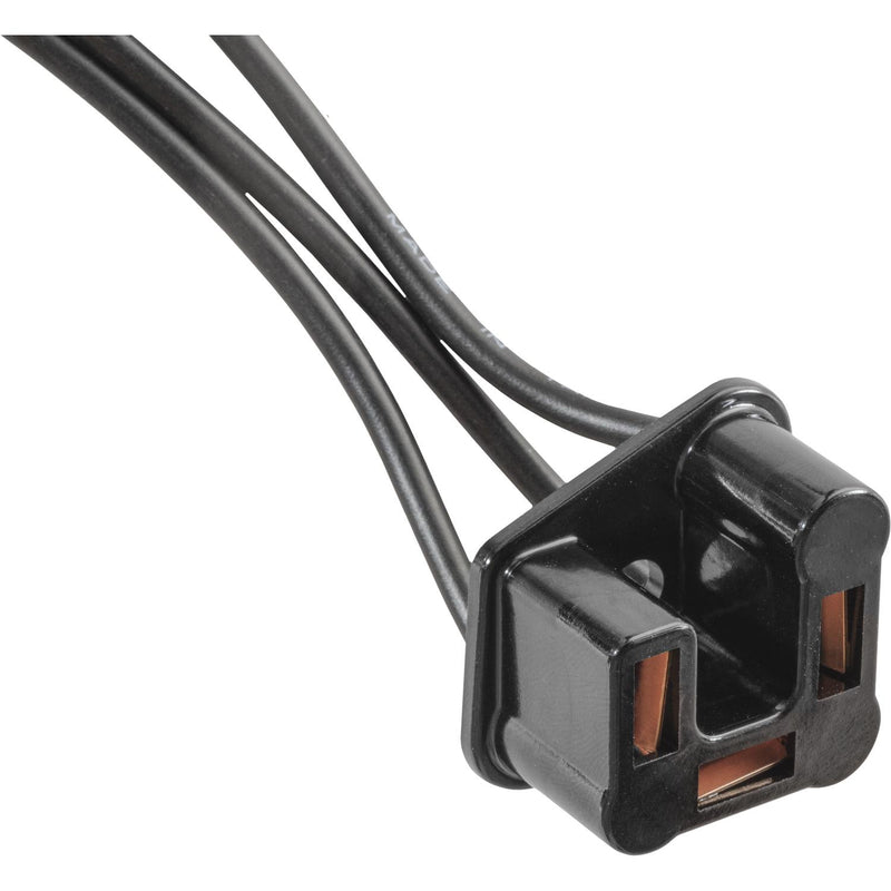 Black & Orange Headlamp Harness Connector Universal Wire H4, Hb2, Headlight Wire, 14 Gauge