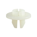 M4.2 White Nylon Screw Grommet, 9mm Square Hole, 18mm Head