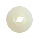 M4.2 White Nylon Screw Grommet, 9mm Square Hole, 18mm Head