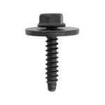 M4.2-1.41x20mm Hex Head SEMS Bumper, Grille & Fog Lamp Tapping Screw, Type BR, 17mm Washer, Black Zinc