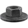 M6-1.0 Free Spinning Washer Nut Flange General Purpose, Black
