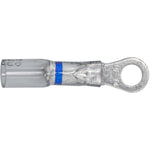 #16-14 Clear with Blue Stripe Ring Terminal Crystal Seal 16-14 Awg Stud, 16 to14 Gauge, #10