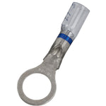#16-14 Clear with Blue Stripe Crystal Seal Ring Terminals 16-14 Awg Stud, 16 to14 Gauge, 3/8"