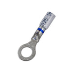 #16-14 Clear with Blue Stripe Crystal Seal Ring Terminals 16-14 Awg Stud, 16 to14 Gauge, 5/16"