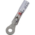 #22-18 Clear with Red Stripe Crystal Seal Ring Terminals 22-18 Awg Stud, 22 to 18 Gauge, #6
