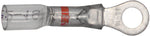#22-18 Clear with Red Stripe Crystal Seal Ring Terminals 22-18 Awg Stud, 22 to 18 Gauge, #10