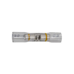 #12-10 Clear with Yellow Stripe Crystal Seal Butt Connectors 12-10 Awg Window Butt Connectors, 10 & 12 Gauge