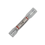 #22-18 Clear with Red Stripe Crystal Seal Butt Connector 22-18 Awg Inspection Capable Butt Connectors, 22 to 18 Gauge