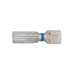 #16-14 Clear with Blue Stripe Female Disconnect Crystal Seal Fully-Insulated Awg Banded, 16 to14 Gauge, 0.032" Thick