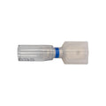 #16-14 Clear with Blue Stripe Male Disconnect Crystal Seal Fully-Insulated Awg Banded, 16 to14 Gauge, 0.032" Thick