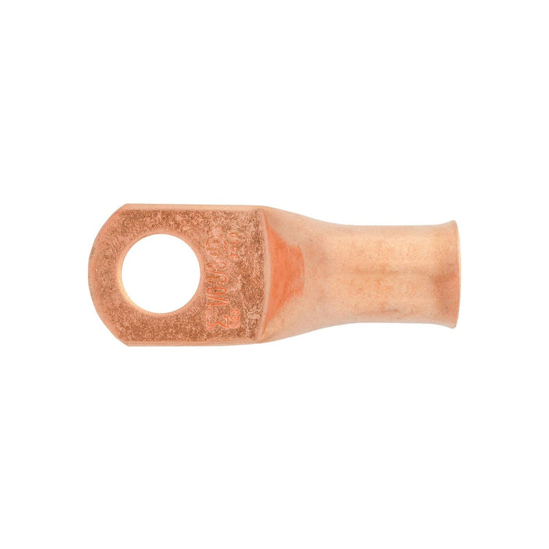 3/8" Copper Battery Cable Lugs Gauge, 1/0 Ga.