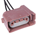 Brown Housing Straight Lamp Socket Base Harness Connector, 18 Gauge