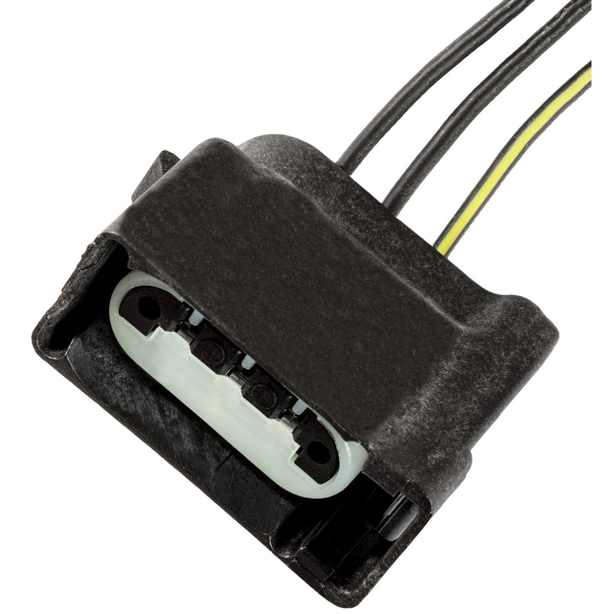 Black Connector Straight Lamp Socket Base Harness, 18 Gauge