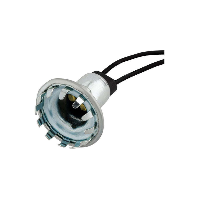 1-1/8"x12" Stop, Tail, Park Lamp Double Contact Regular Base Socket Assembly, 18 Gauge