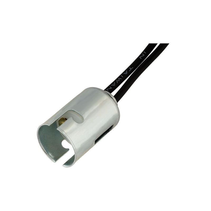 12" Double Contact Regular Base Socket Assembly, 18 Gauge