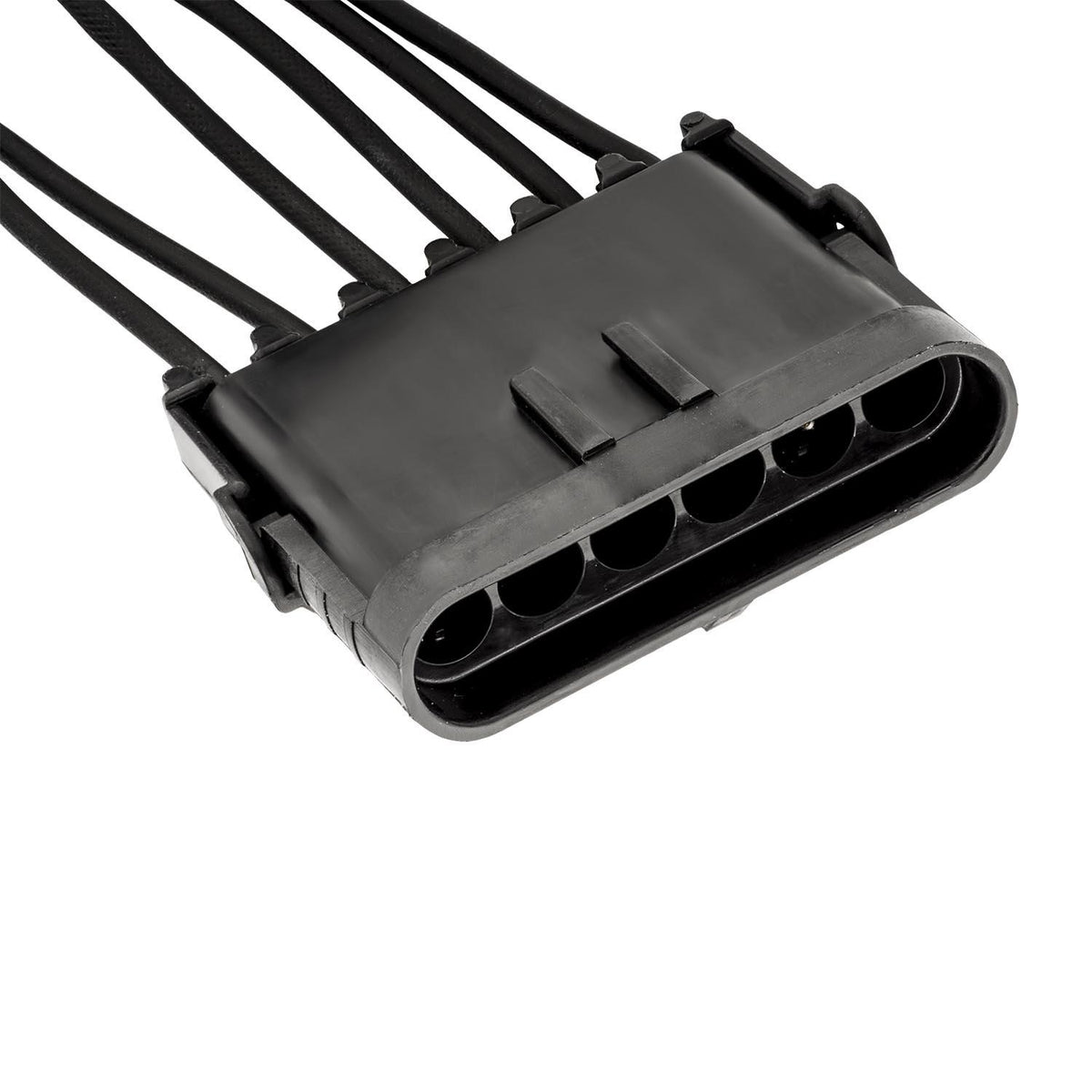 Weather Pack In-Line 6-Way Shroud Harness Connector, 16 Gauge