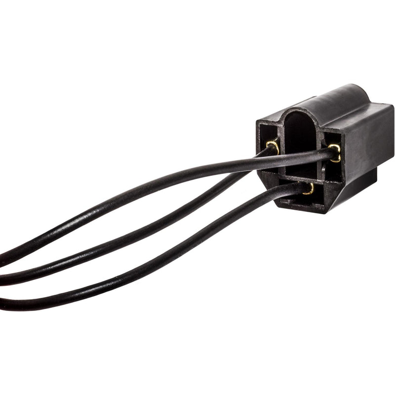 8" Halogen Headlight Hi-Temp Socket Assembly, 18 Gauge
