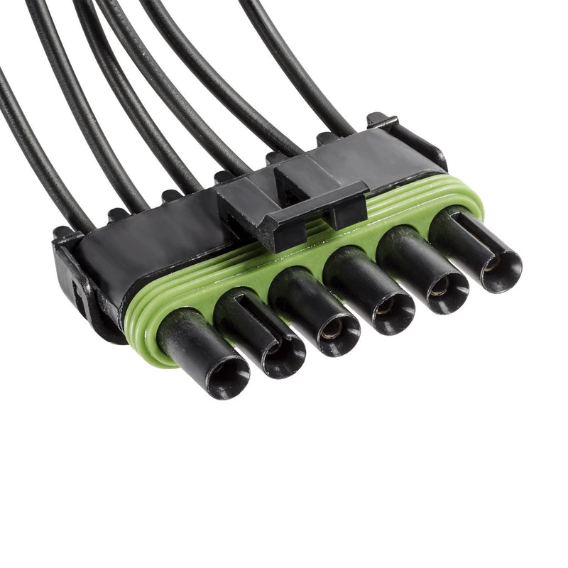 Weather Pack In-Line 6-Way Tower Harness Connector, 16 Gauge
