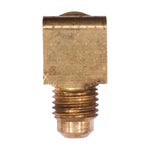 1/4" NPT Brass Sae 45 Degree Flare Male Adapter Elbow Npt Threads, To Pipe-90 Degree Elbow, Male