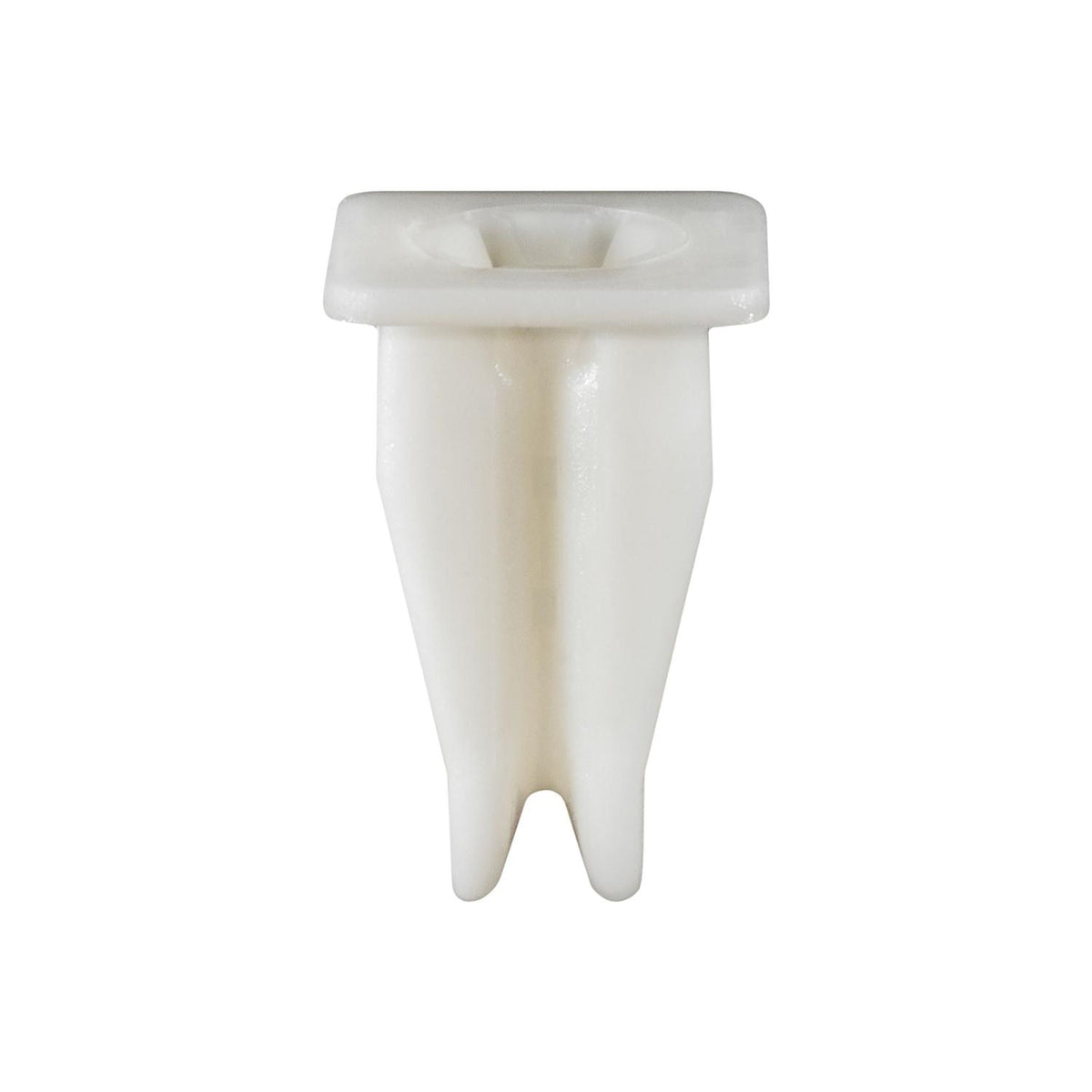 7.2mmx14mm White Nylon Cowl Vent Nut, 9.5mmx9.5mm Head