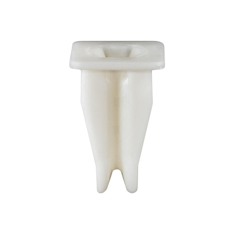 7.2mmx14mm White Nylon Cowl Vent Nut, 9.5mmx9.5mm Head