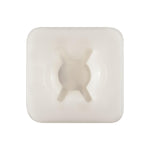 7.2mmx14mm White Nylon Cowl Vent Nut, 9.5mmx9.5mm Head
