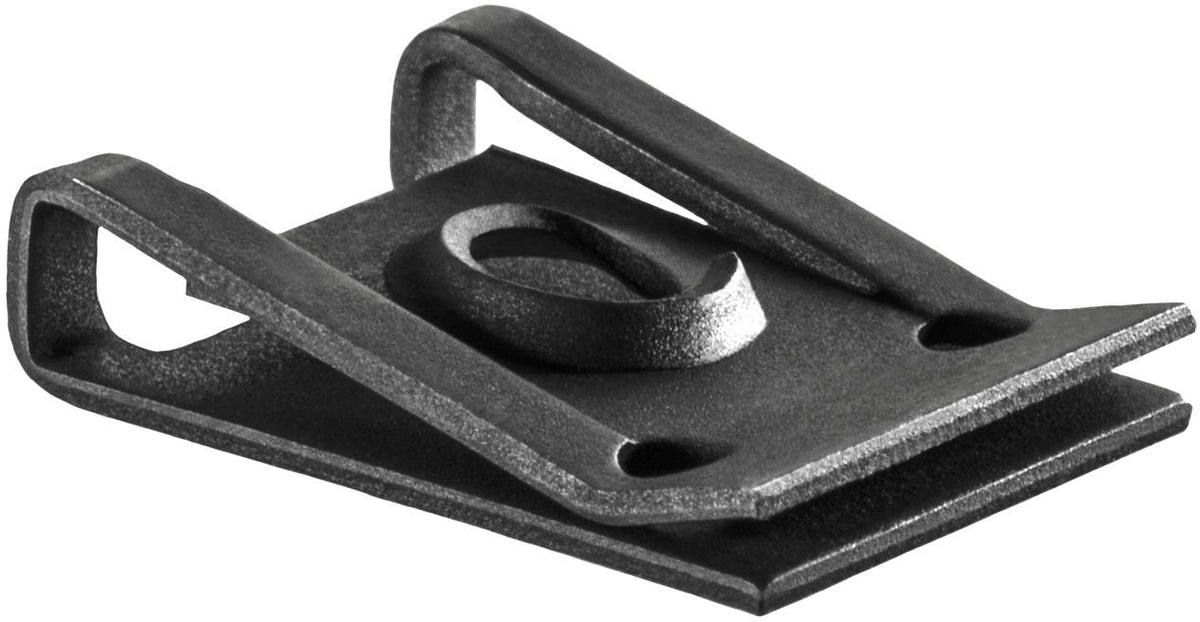 #14 Spring Type U-Nut Screw, Panel 0.025-0.125", Black