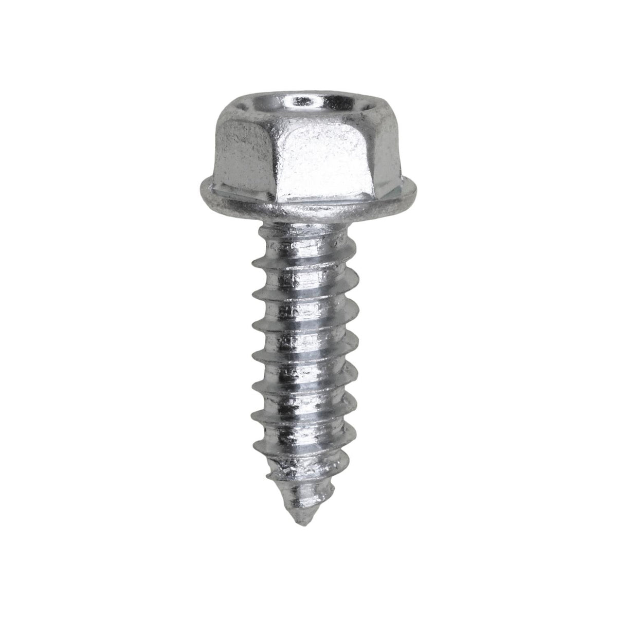 #14x3/4" Hex Head Washer Indented Tapping Screw, Type A/AB, Zinc, 3/8"