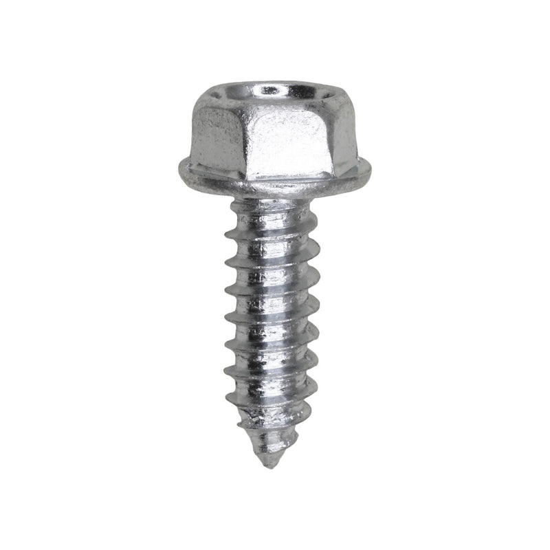 #14x3/4" Hex Head Washer Indented Tapping Screw, Type A/AB, Zinc, 3/8"