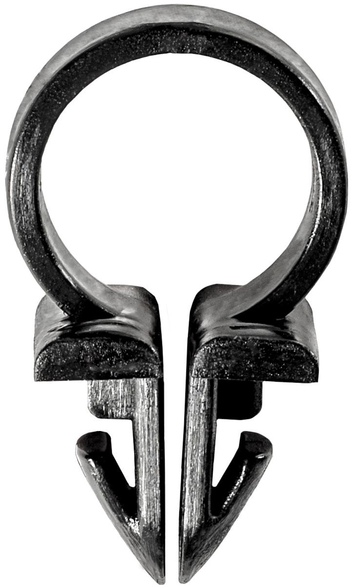 1/4" Black Nylon Routing Clip Holds Tube/Hose