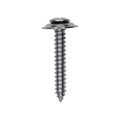 #10x1-1/4" Phillips Oval Head SEMS Tapping Screw Countersunk Washer, Type A/AB, Chrome