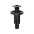10mmx25mm Black Nylon Screw-Type Front & Rear Bumper Retainer with Closed End, 20mm Head