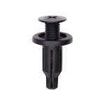 10mmx25mm Black Nylon Screw-Type Front & Rear Bumper Retainer with Closed End, 20mm Head