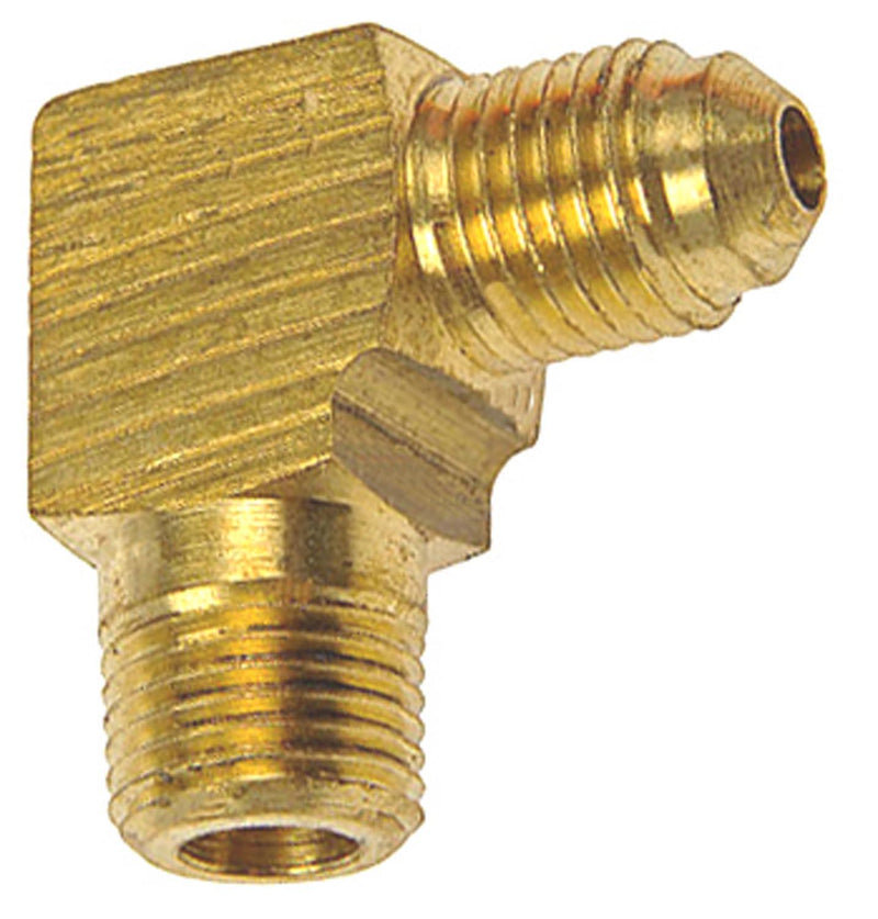 1/4" NPT Brass Sae 45 Degree Flare Male Adapter Elbow Npt Threads, 5/16"