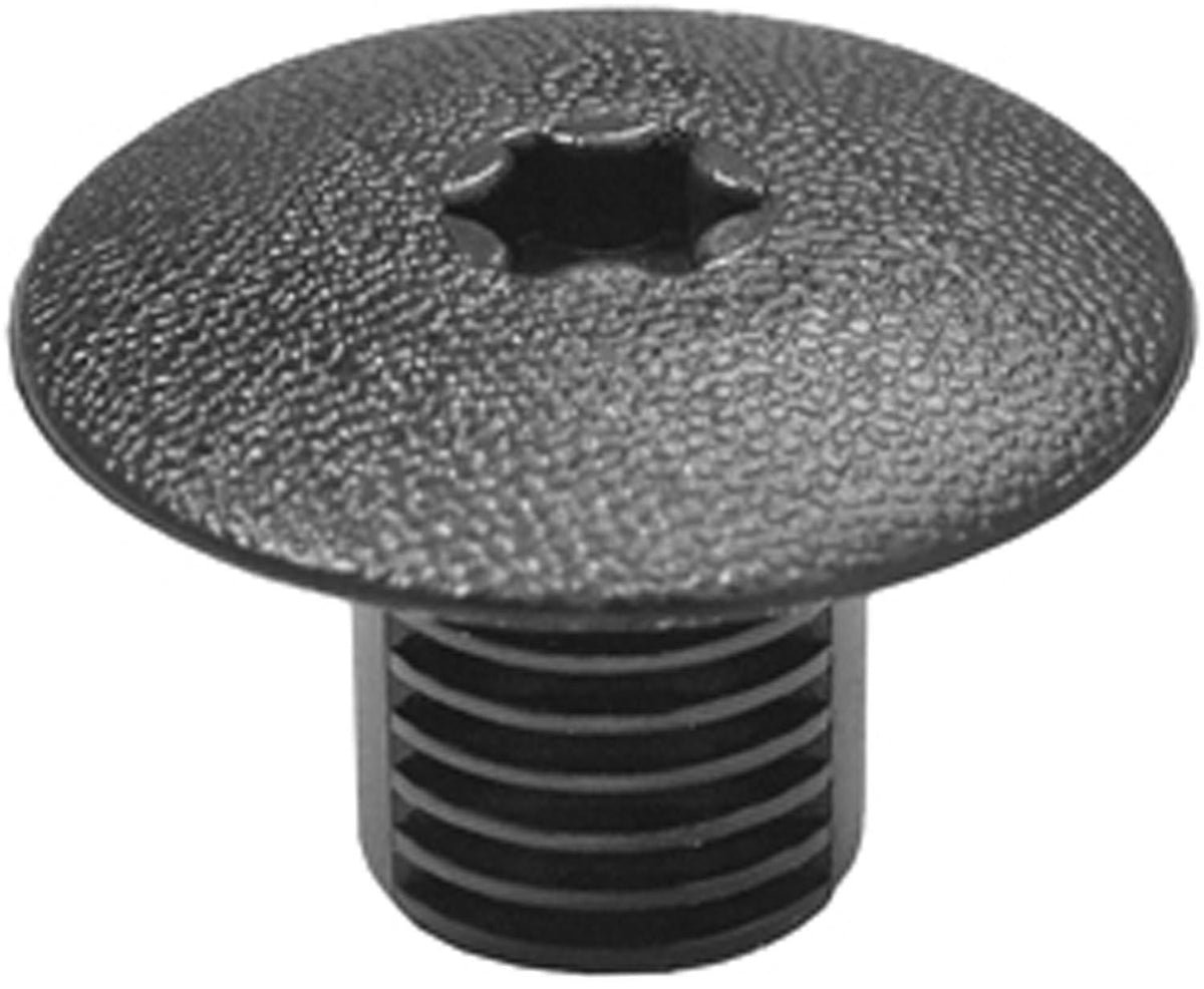 Black Nylon Cowl Top Stud Retainer Cover, 13/16" Head