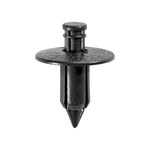 7mmx11mm Black Nylon Push-Type Deck Trim Retainer with Drive Pin, 18mm Head