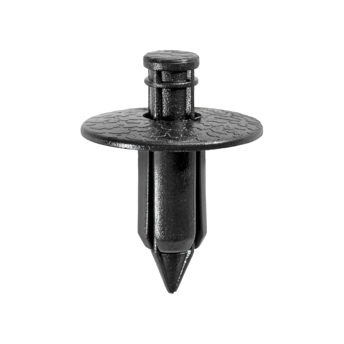 7mmx11mm Black Nylon Push-Type Deck Trim Retainer with Drive Pin, 18mm Head