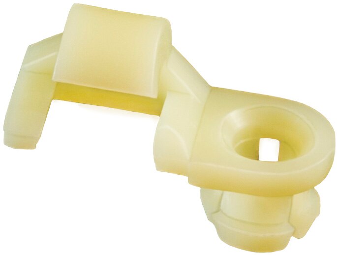 White Nylon Tailgate Rod Clip