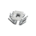 M6-1.0 Silver Door Panel Extruded Nut, Panel 0.7mm-1.5mm, Zinc