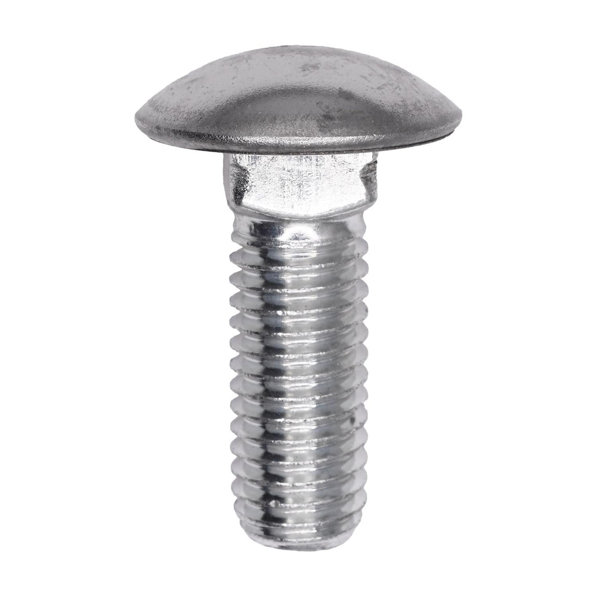 1/2"-13x1-1/2" Round Head Rd Bumper Bolt withStainless Steel Cap, Zinc