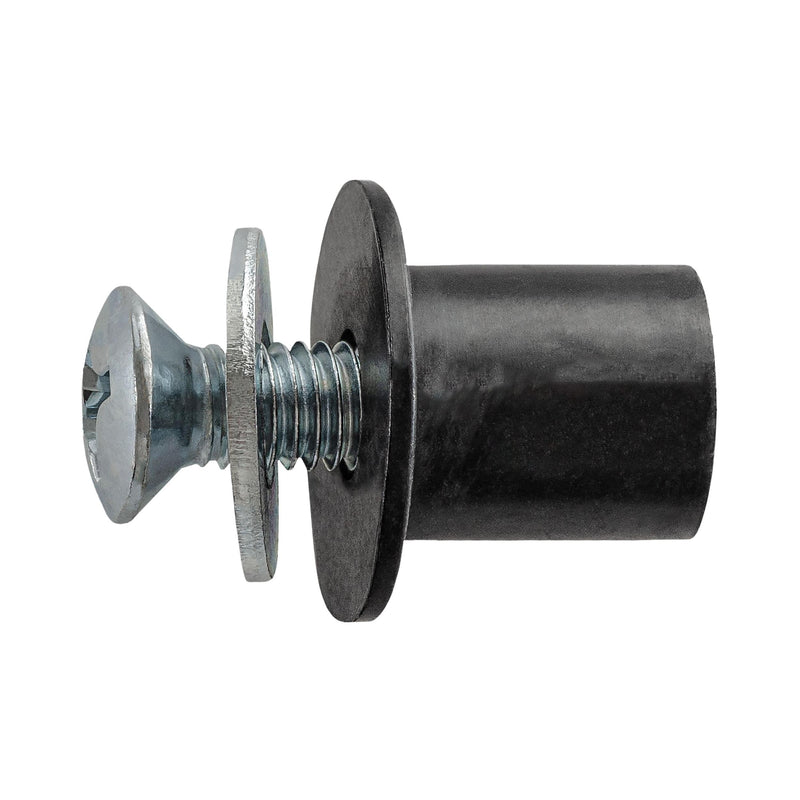 M6-1.0 Neoprene Rubber Nut, Washer & Screw Anchor Kit, Panel 0.015-0.094"