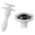 9mmx26mm White Nylon Retainer & Grommet Set Door Panel, 16mm Head