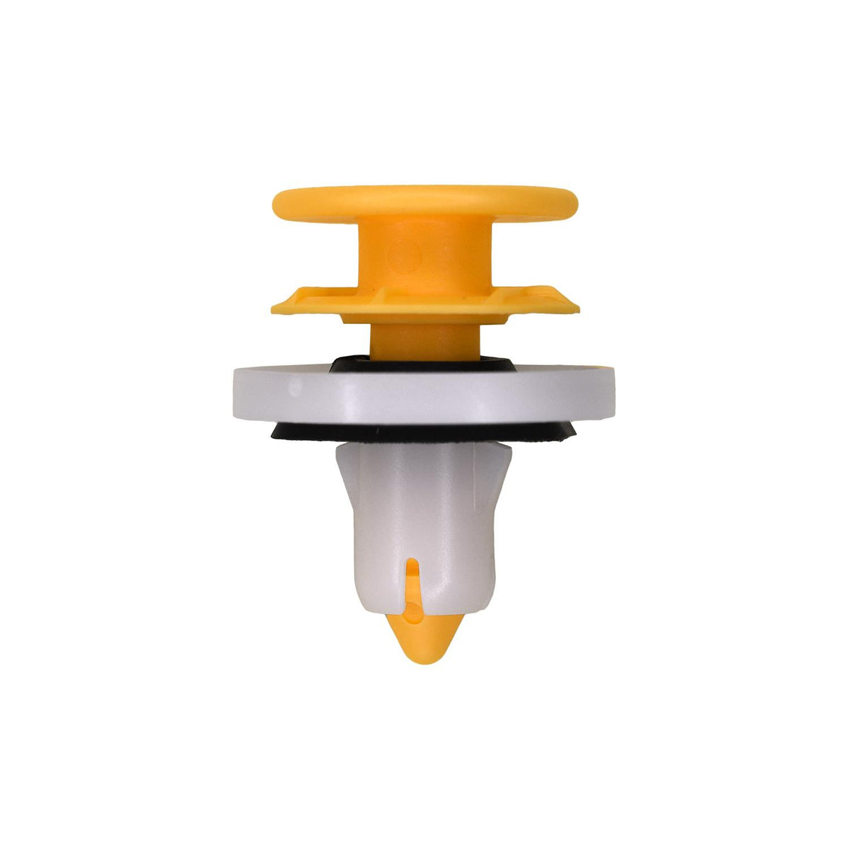 9mmx26mm Yellow & White Nylon Retainer & Grommet Set Door Panel, 19.5mm Head