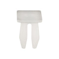 M4.2 White Nylon Front Fender Flare Screw Grommet, 7mmx13mm Slot Square Hole, 10mmx15mm Head